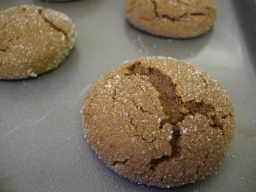 Chewy molasses spice cookies